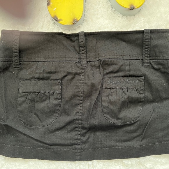NWOT Guess size 26 black double button with belt loops mini ❤️🔥 - Picture 7 of 13